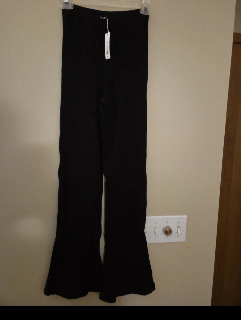 New Cosabella Black Ribbed Leggings XS